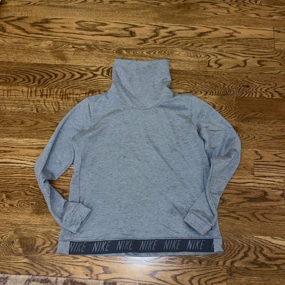 Nike gray turtle neck sweatshirt-  large